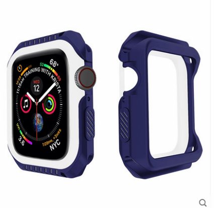 Futerał Apple Watch Series 1 Ochraniacz Silikonowe Granica Anti-fall Niebieski Pokrowce Kup