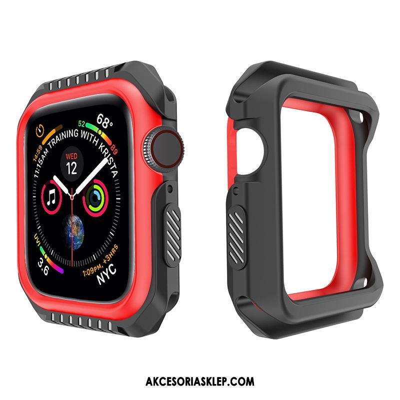 Futerał Apple Watch Series 1 Ochraniacz Silikonowe Miękki Anti-fall Czerwony Etui Tanie