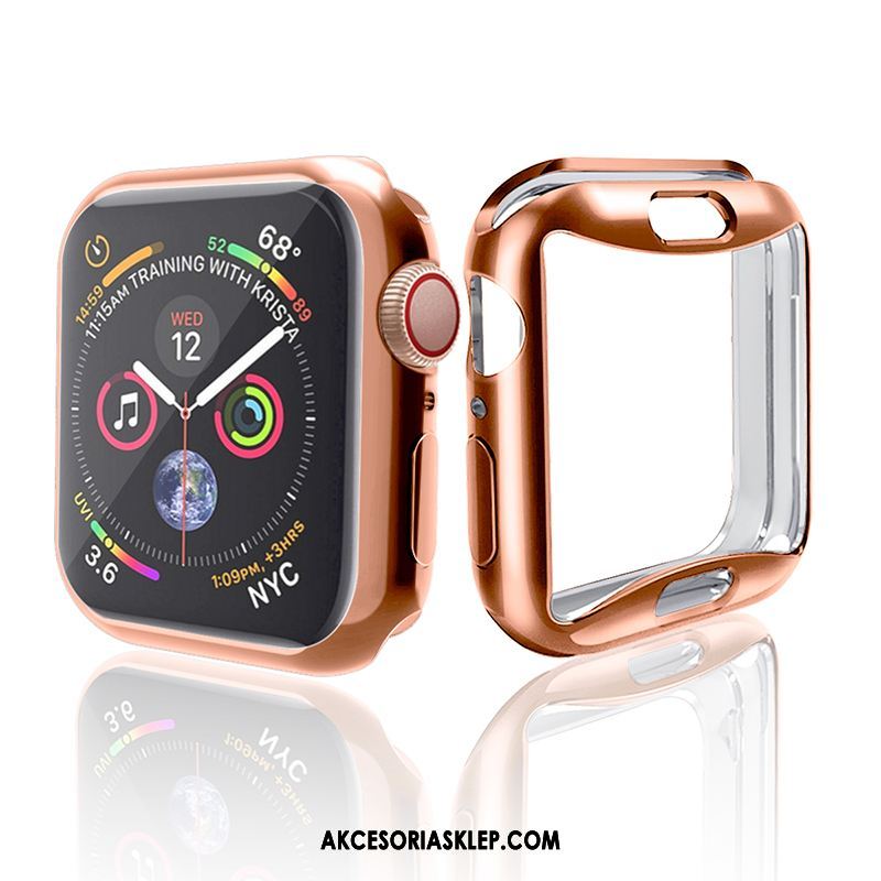Futerał Apple Watch Series 4 All Inclusive Silikonowe Poszycie Tendencja Złoto Etui Sklep