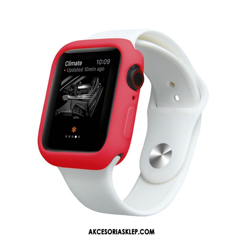 Futerał Apple Watch Series 4 Purpurowy Kolor Cukierków Miękki All Inclusive Silikonowe Etui Kup