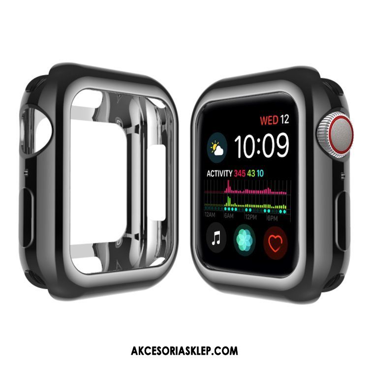 Futerał Apple Watch Series 5 Obrzeża Silikonowe Różowe Ochraniacz Poszycie Obudowa Tanie