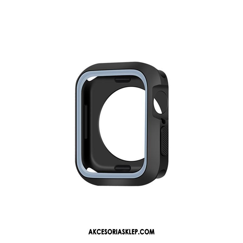 Futerał Apple Watch Series 5 Silikonowe Ochraniacz Bicolored Tendencja Czarny Etui Tanie