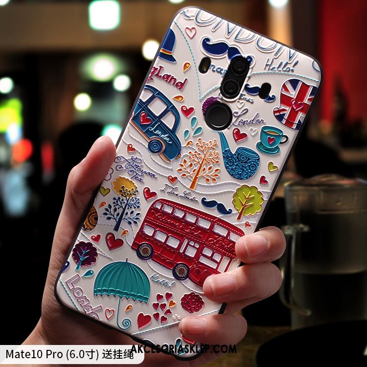 Futerał Huawei Mate 10 Pro Miękki Telefon Komórkowy Kolor Relief Etui Sklep