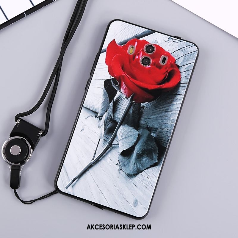 Futerał Huawei Mate 10 Silikonowe Miękki Kwiaty Czerwony Wiszące Ozdoby Etui Kup