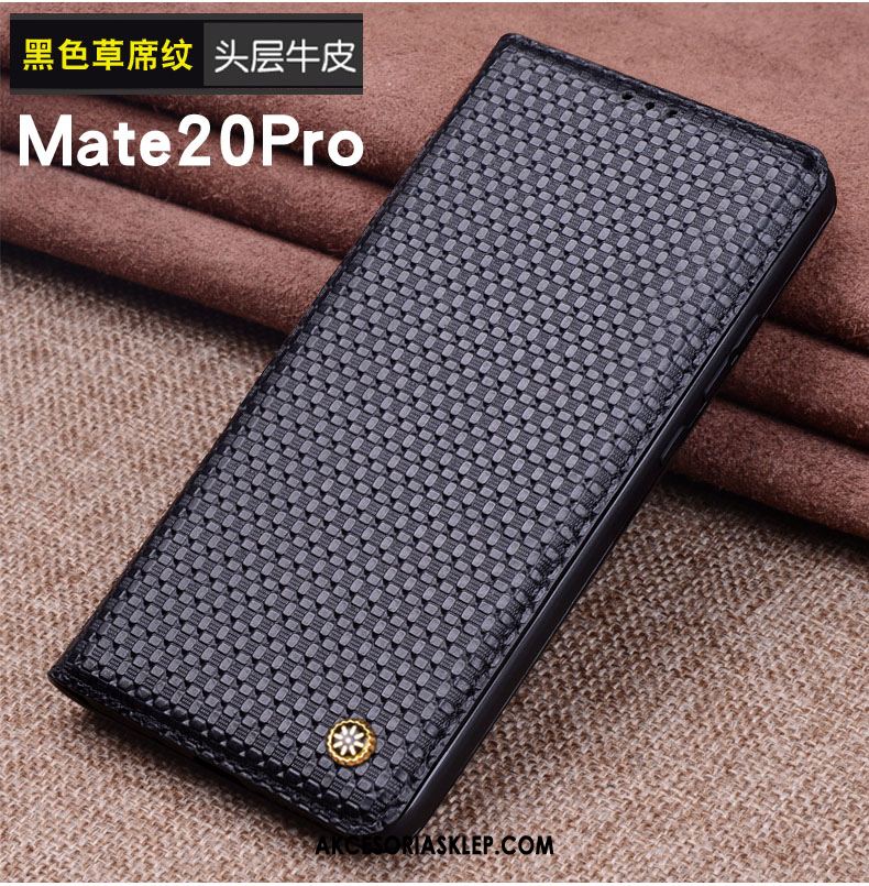 Futerał Huawei Mate 20 Pro Wzór Krokodyla Ochraniacz Czarny Skórzany Futerał Telefon Komórkowy Obudowa Kupię