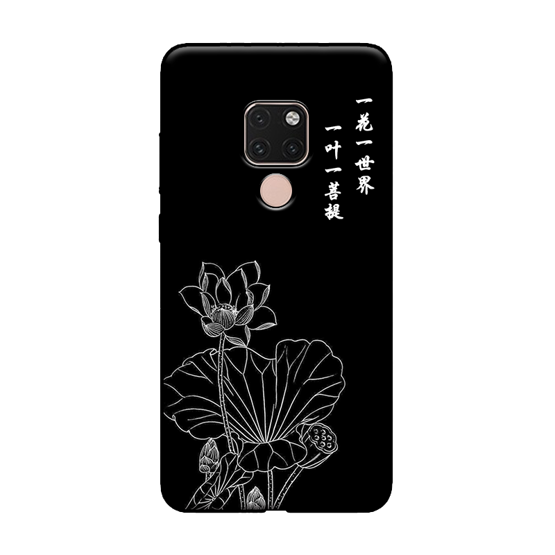 Futerał Huawei Mate 20 X Kwiaty Miękki Budda Chiński Styl Telefon Komórkowy Pokrowce Tanie