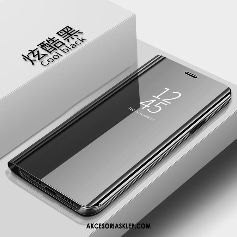 Futerał Huawei Mate 20 X Skórzany Futerał Purpurowy Lustro Telefon Komórkowy Etui Sprzedam