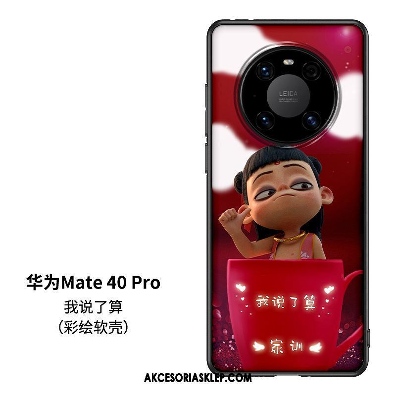 Futerał Huawei Mate 40 Pro Zakochani Chiński Styl Szkło Czerwony Netto Tendencja Pokrowce Tanie