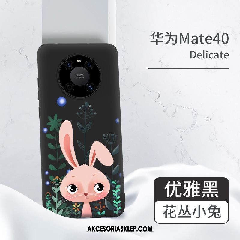 Futerał Huawei Mate 40 Silikonowe Czarny Nowy Telefon Komórkowy Anti-fall Obudowa Kupię