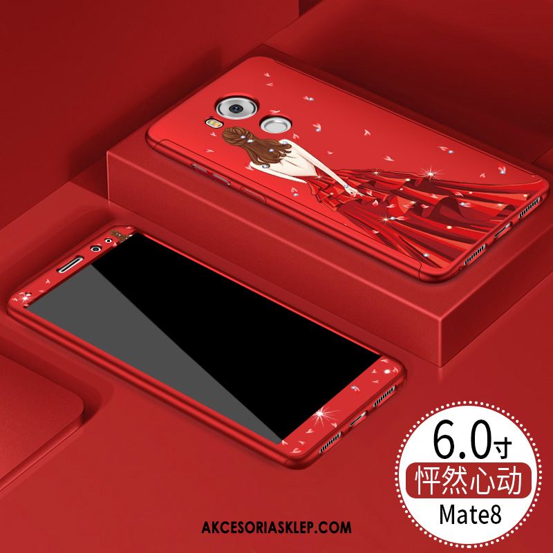 Futerał Huawei Mate 8 Osobowość Czerwony Wisząca Szyja Ochraniacz Nubuku Etui Sprzedam