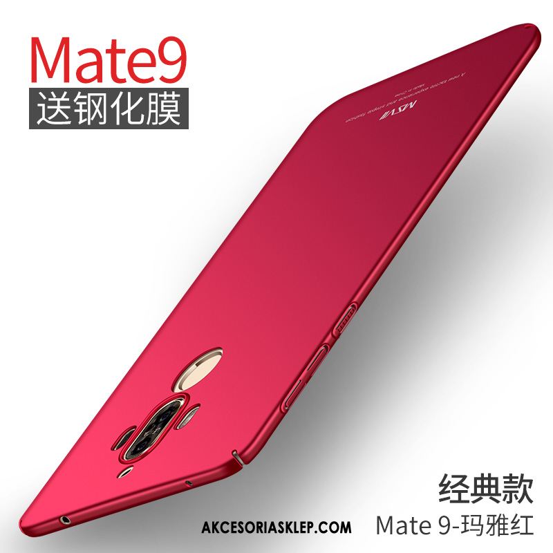 Futerał Huawei Mate 9 Czerwony Wspornik Nubuku Telefon Komórkowy Magnetyzm Obudowa Tanie