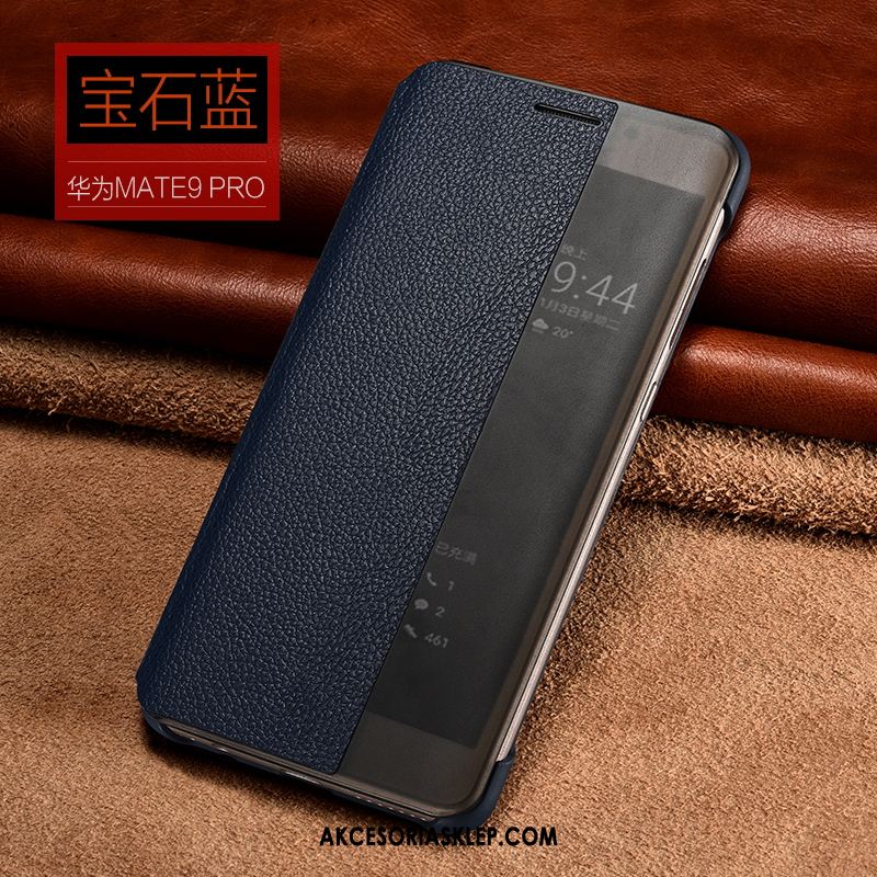 Futerał Huawei Mate 9 Pro Prawdziwa Skóra Czarny Ochraniacz Telefon Komórkowy Skórzany Futerał Obudowa Sprzedam