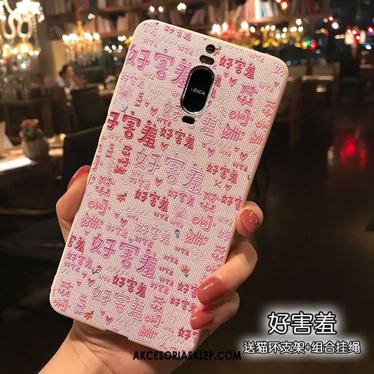 Futerał Huawei Mate 9 Pro Telefon Komórkowy Różowe Silikonowe Wspornik Kreskówka Pokrowce Tanie