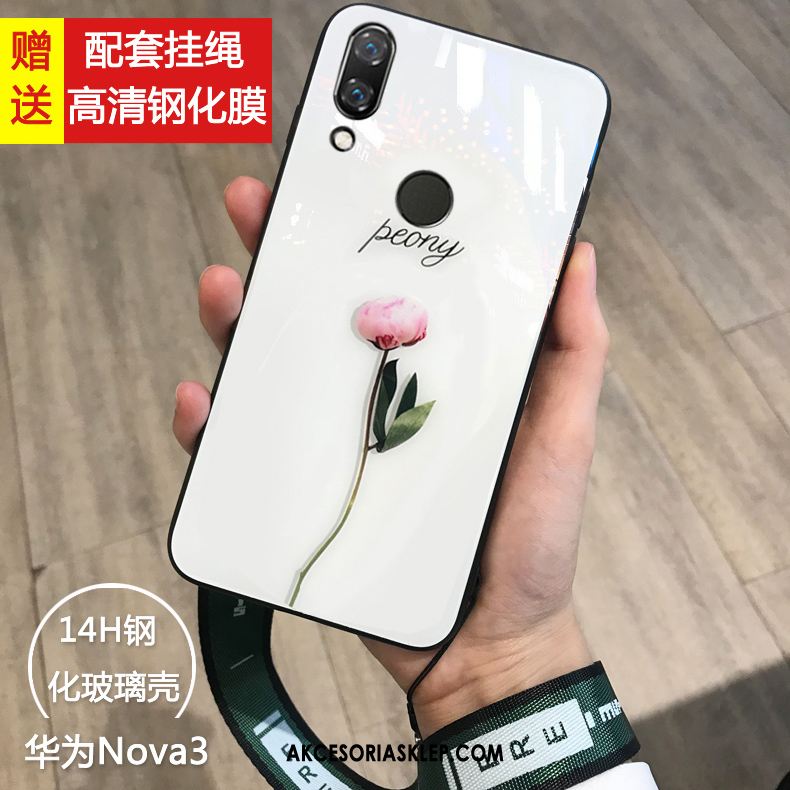 Futerał Huawei Nova 3 Szkło Kreatywne Telefon Komórkowy Różowe Osobowość Obudowa Kup