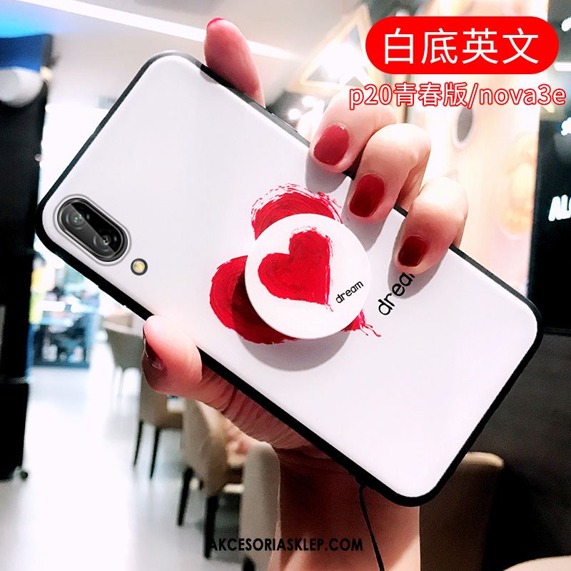Futerał Huawei Nova 3e Biały Czerwony Netto Miłość Czarny Młodzież Obudowa Tanie