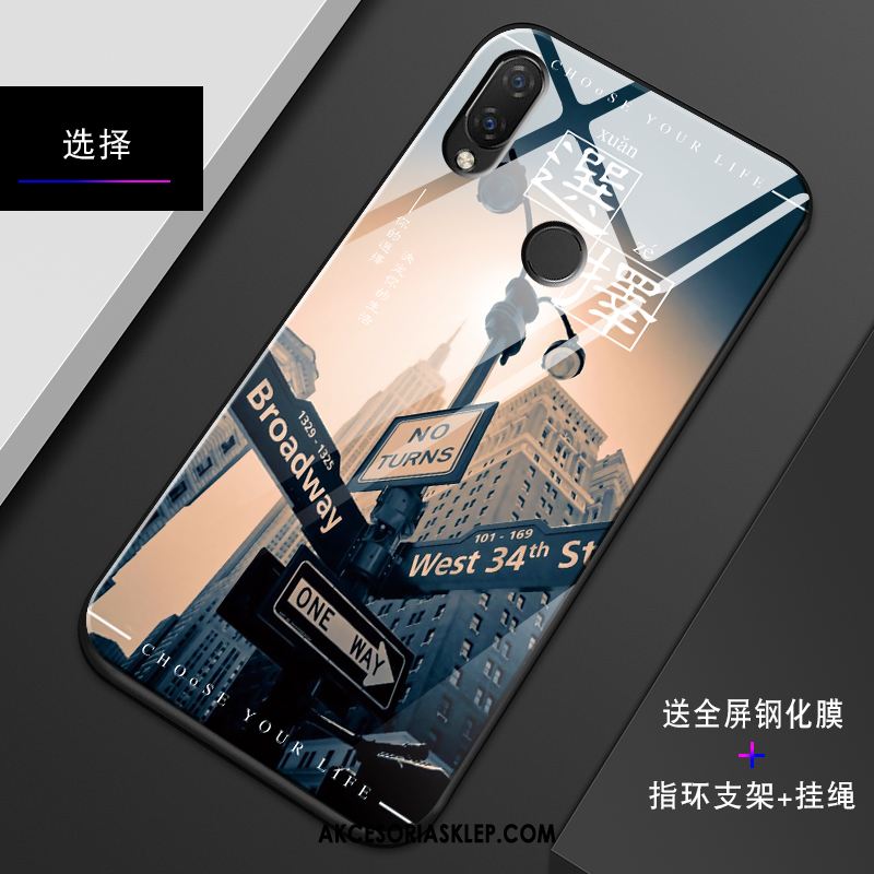 Futerał Huawei Nova 3i Czarny Szkło Anti-fall Proste Lustro Etui Sprzedam