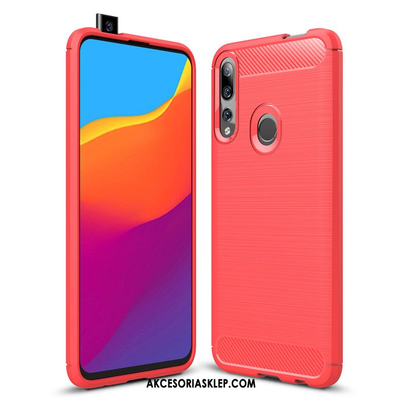 Futerał Huawei P Smart+ 2019 Nowy All Inclusive Telefon Komórkowy Miękki Czerwony Pokrowce Tanie