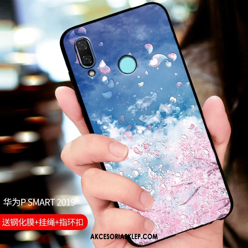 Futerał Huawei P Smart 2019 Ochraniacz Niebieski Nubuku All Inclusive Dostosowane Sklep