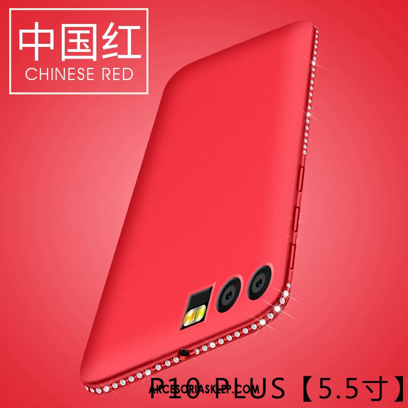 Futerał Huawei P10 Plus Miękki Czerwony Silikonowe Telefon Komórkowy Rhinestone Pokrowce Online