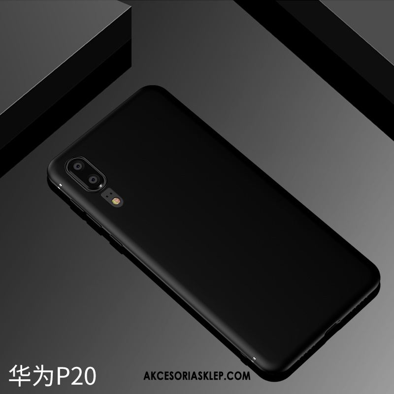 Futerał Huawei P20 Akcesoria Telefon Komórkowy Moda Miękki Czarny Etui Kup