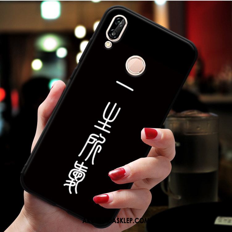 Futerał Huawei P20 Lite Czarny Anti-fall Miękki Telefon Komórkowy Silikonowe Pokrowce Tanie