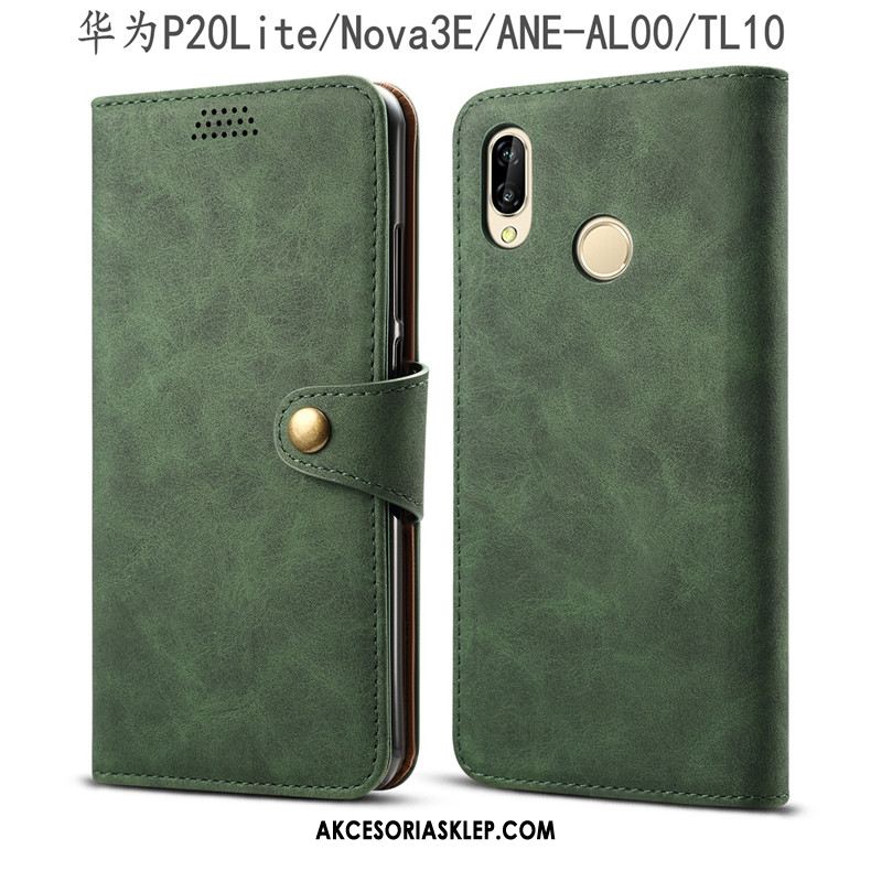 Futerał Huawei P20 Lite Skórzany Futerał Młodzież Ochraniacz Zielony Telefon Komórkowy Obudowa Na Sprzedaż