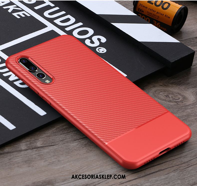 Futerał Huawei P20 Pro Biznes Czerwony Nowy Telefon Komórkowy Miękki Obudowa Kup