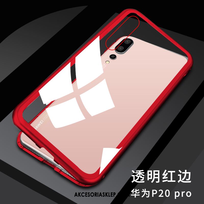 Futerał Huawei P20 Pro Granica Ochraniacz Czerwony Modna Marka Metal Obudowa Sprzedam