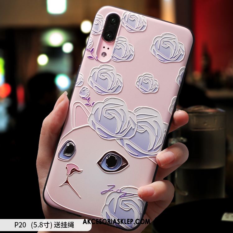 Futerał Huawei P20 Różowe Silikonowe Miękki Ochraniacz Telefon Komórkowy Obudowa Kupię