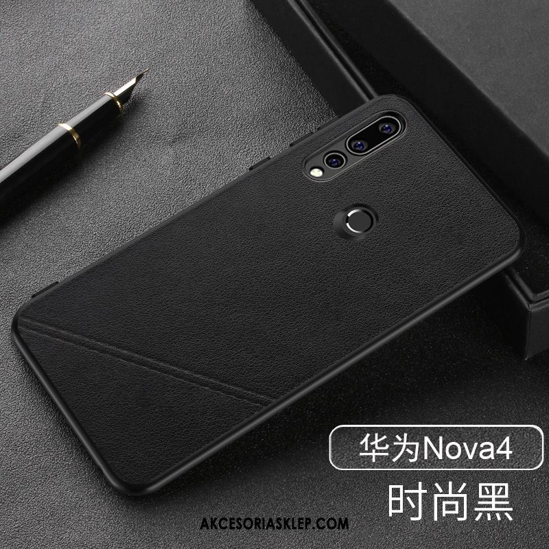 Futerał Huawei P30 Lite Biznes Prawdziwa Skóra Czarny Jakość Telefon Komórkowy Pokrowce Tanie