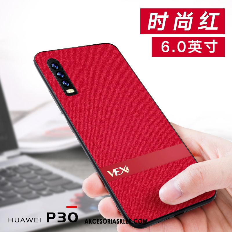 Futerał Huawei P30 Modna Marka All Inclusive Cienkie Telefon Komórkowy Czerwony Netto Obudowa Sklep