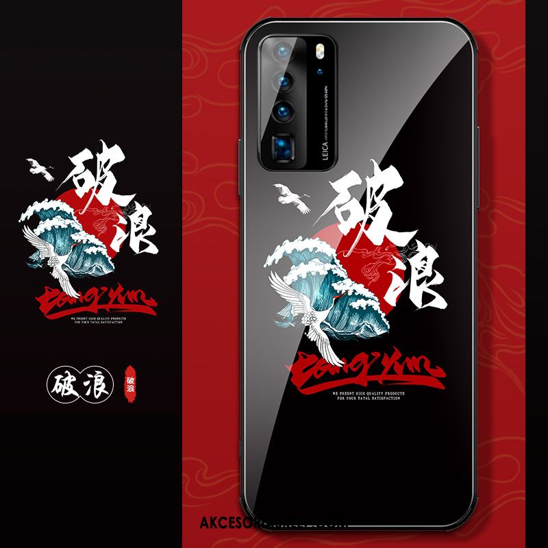 Futerał Huawei P40 Kreatywne Czerwony Netto Czarny Cienkie Chiński Styl Etui Sprzedam