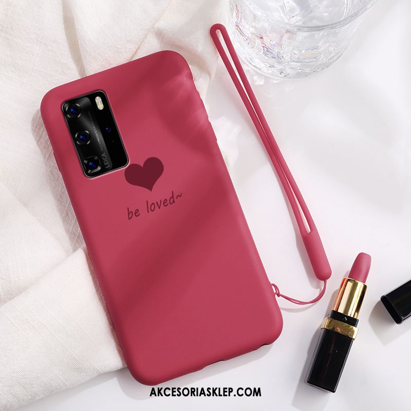 Futerał Huawei P40 Pro Telefon Komórkowy Piękny Różowe Proste Nowy Obudowa Sklep