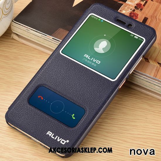 Futerał Huawei P8 Lite 2017 Młodzież Nubuku Klejnoty Niebieski Telefon Komórkowy Pokrowce Sprzedam