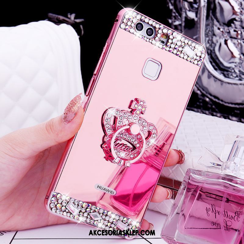 Futerał Huawei P9 Ochraniacz Telefon Komórkowy Różowe Trudno Metal Pokrowce Sklep