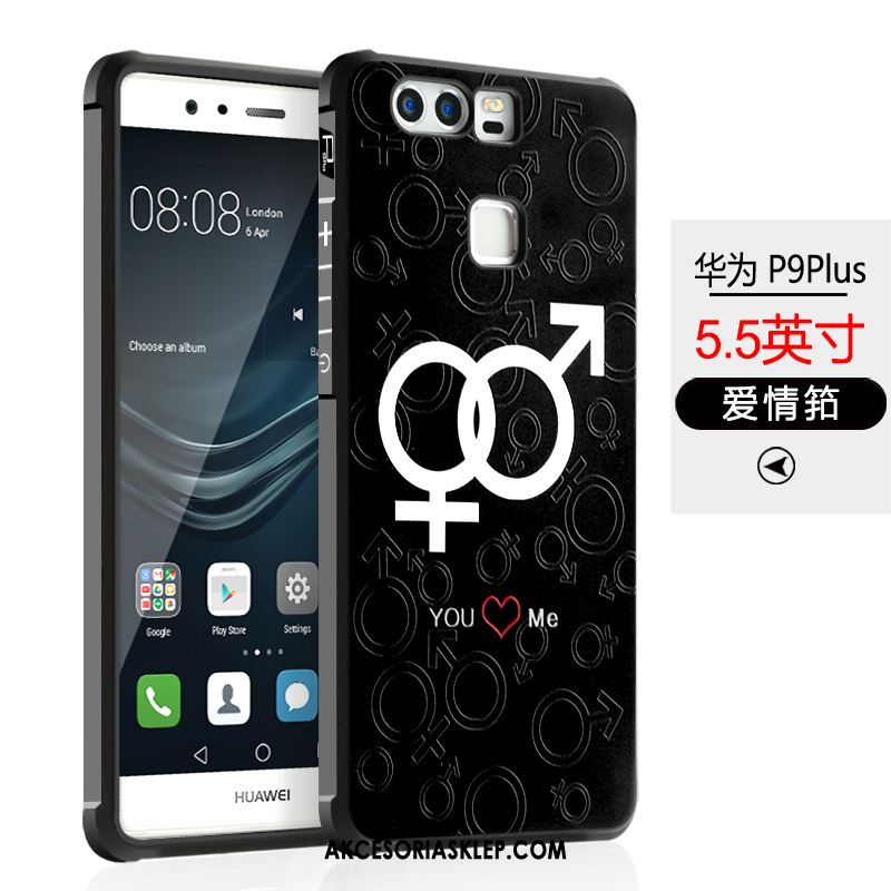 Futerał Huawei P9 Plus Kreskówka Telefon Komórkowy Osobowość Pu Czarny Obudowa Sprzedam