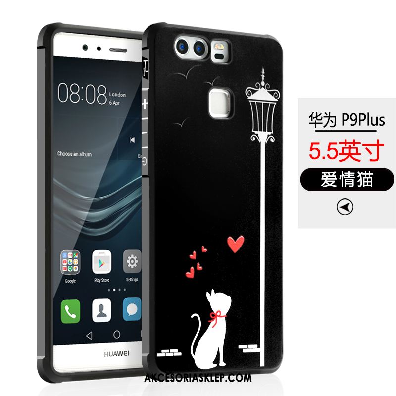 Futerał Huawei P9 Plus Kreskówka Telefon Komórkowy Osobowość Pu Czarny Obudowa Sprzedam