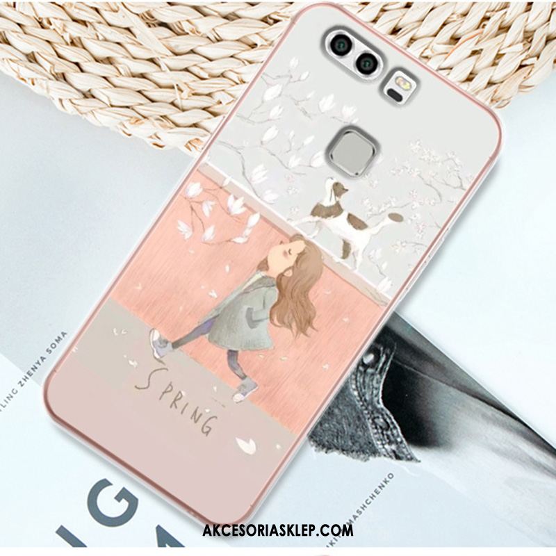 Futerał Huawei P9 Plus Silikonowe Pu Telefon Komórkowy Miękki Różowe Etui Tanie