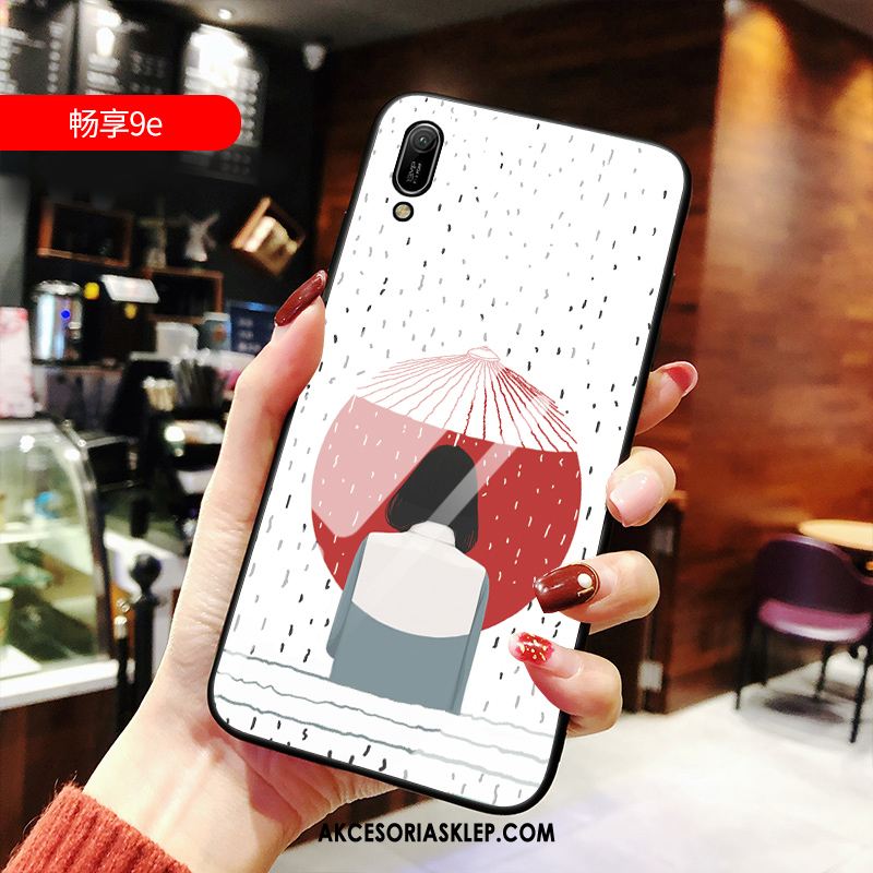 Futerał Huawei Y6 2019 Telefon Komórkowy Piękny Szkło Czerwony Netto Trudno Obudowa Sklep