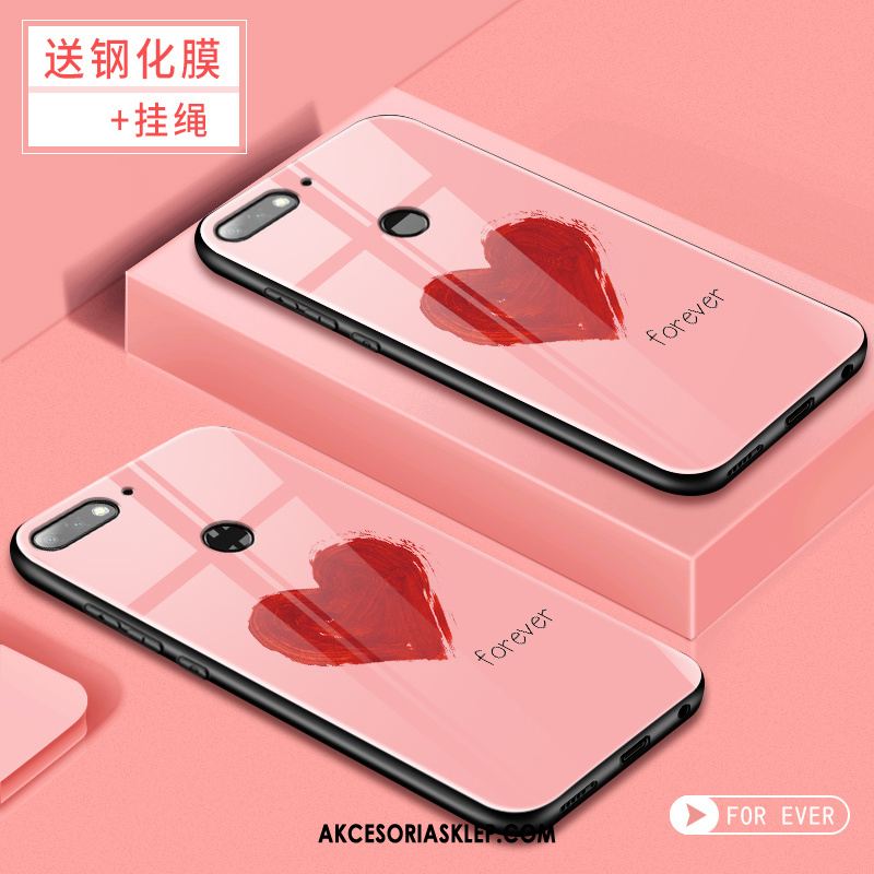 Futerał Huawei Y7 2018 Szkło Hartowane Telefon Komórkowy Filmy Różowe Tendencja Etui Sprzedam