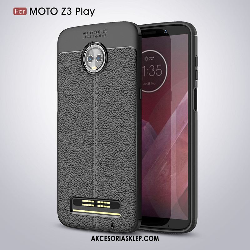 Futerał Moto Z3 Play Anti-fall Czarny Telefon Komórkowy Miękki Ochraniacz Pokrowce Online