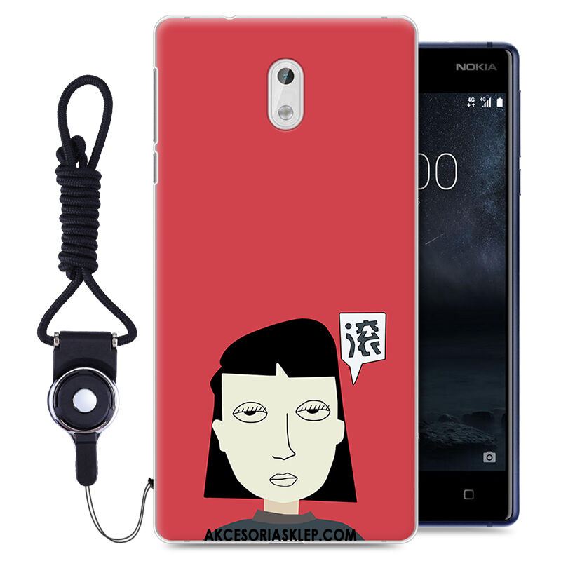 Futerał Nokia 3 Miękki Czerwony Kreatywne Telefon Komórkowy Silikonowe Etui Online