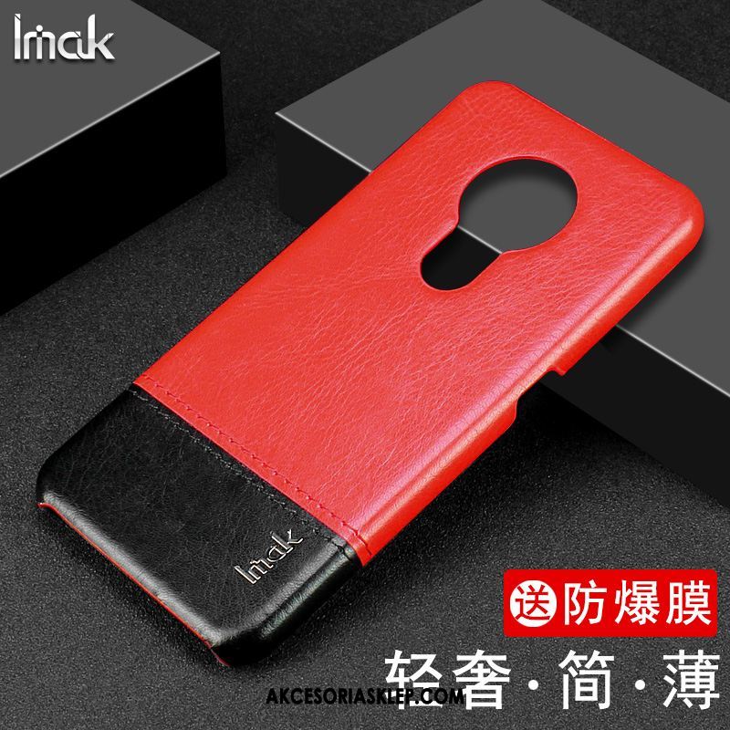 Futerał Nokia 6.2 Czerwony Skórzany Futerał Skóra Telefon Komórkowy Ochraniacz Etui Kup