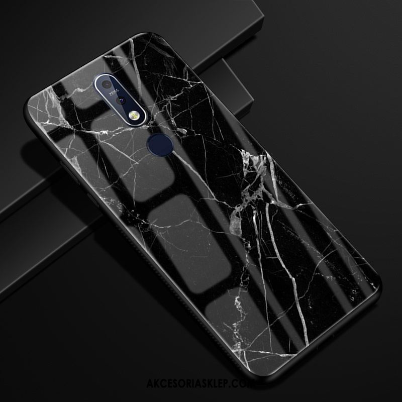 Futerał Nokia 7.1 Telefon Komórkowy Szkło Ochraniacz Ziarno Drewna Anti-fall Pokrowce Sklep