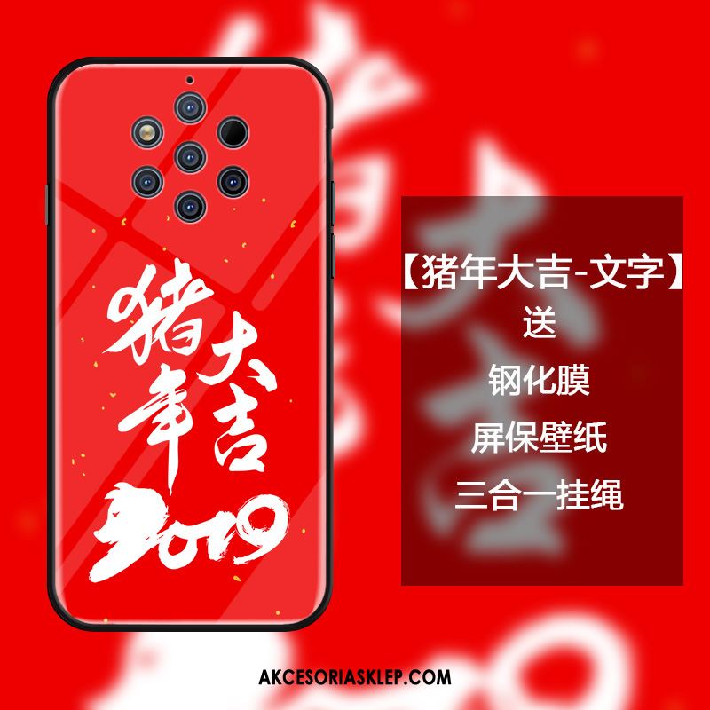 Futerał Nokia 9 Pureview Chiński Styl Ochraniacz Sztuka All Inclusive Czerwony Etui Tanie