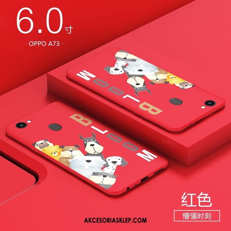 Futerał Oppo A73 Osobowość Czerwony Telefon Komórkowy Kreatywne Ochraniacz Etui Tanie