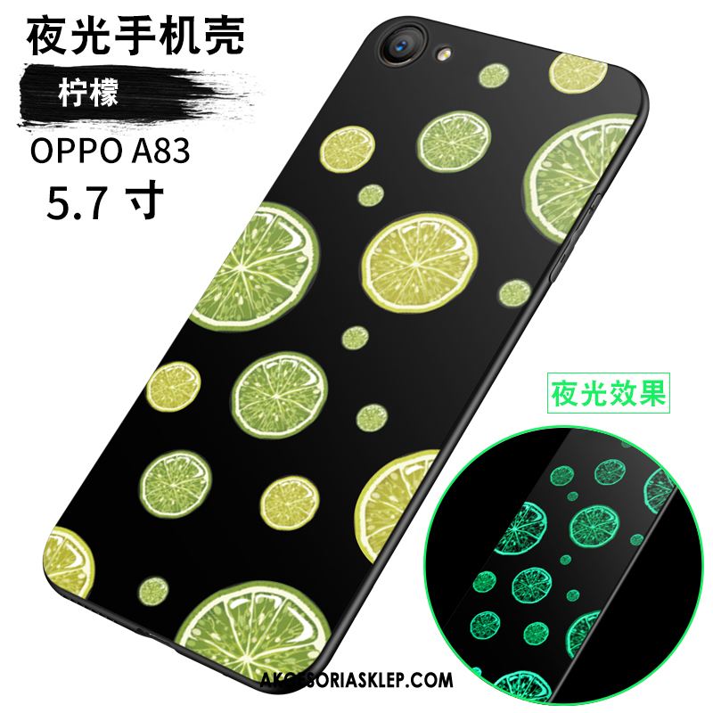 Futerał Oppo A83 Czarny Telefon Komórkowy Świecące Lekki I Cienki Miękki Etui Sprzedam
