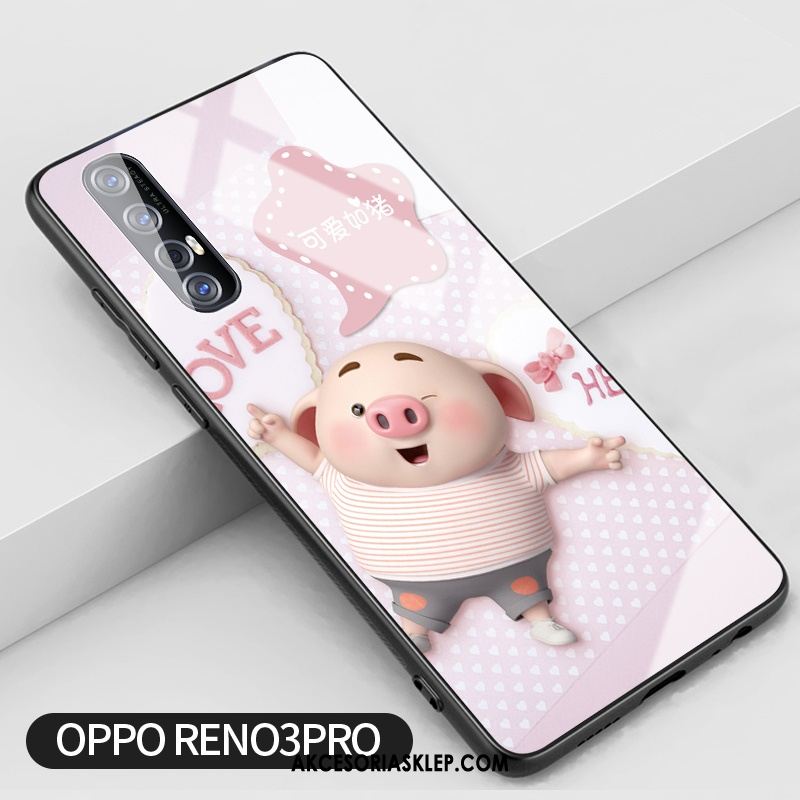 Futerał Oppo Reno 3 Pro Anti-fall Różowe Telefon Komórkowy Kwiaty Kreatywne Etui Oferta