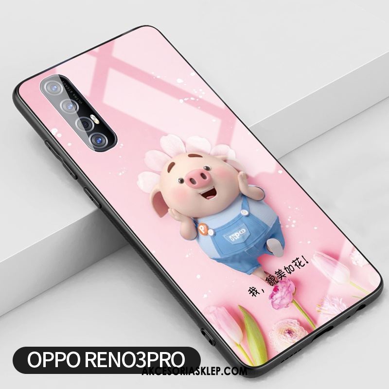 Futerał Oppo Reno 3 Pro Anti-fall Różowe Telefon Komórkowy Kwiaty Kreatywne Etui Oferta