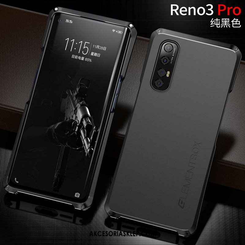 Futerał Oppo Reno 3 Pro Granica Metal Czerwony Netto Telefon Komórkowy Kreatywne Obudowa Kupię